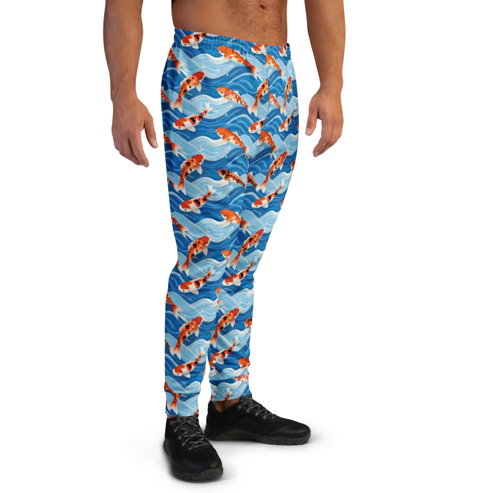 Crimson Drift on Men's Joggers — Right