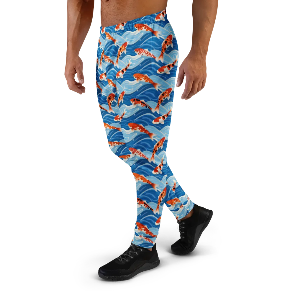 Crimson Drift on Men's Joggers — Left