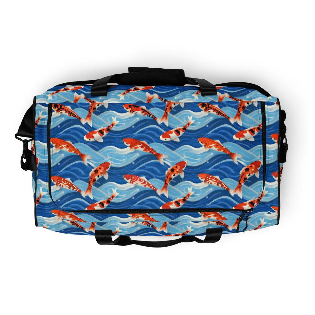Crimson Drift on Duffle Bag — Top