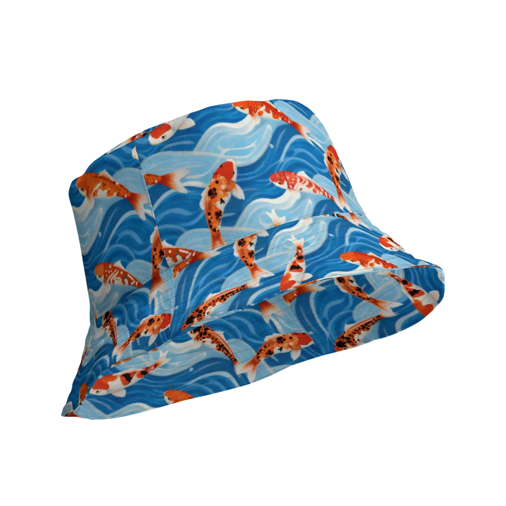 Crimson Drift on Reversible Bucket Hat — Product details Outside