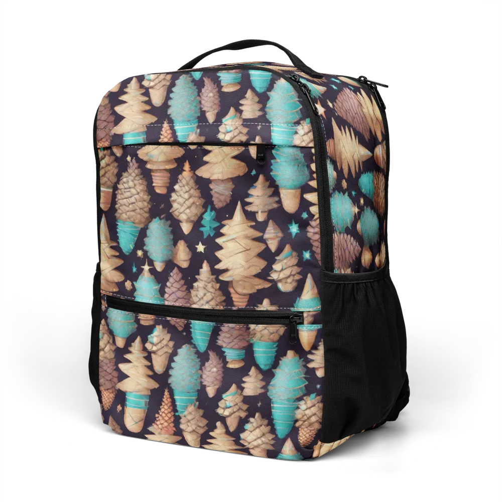 Cosmic Cone Garden on Utility Backpack — Left Front