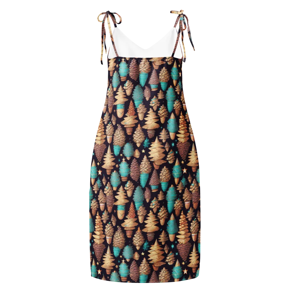 Cosmic Cone Garden on Slip Dress — Back