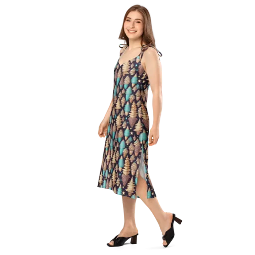 Cosmic Cone Garden on a Slip Dress