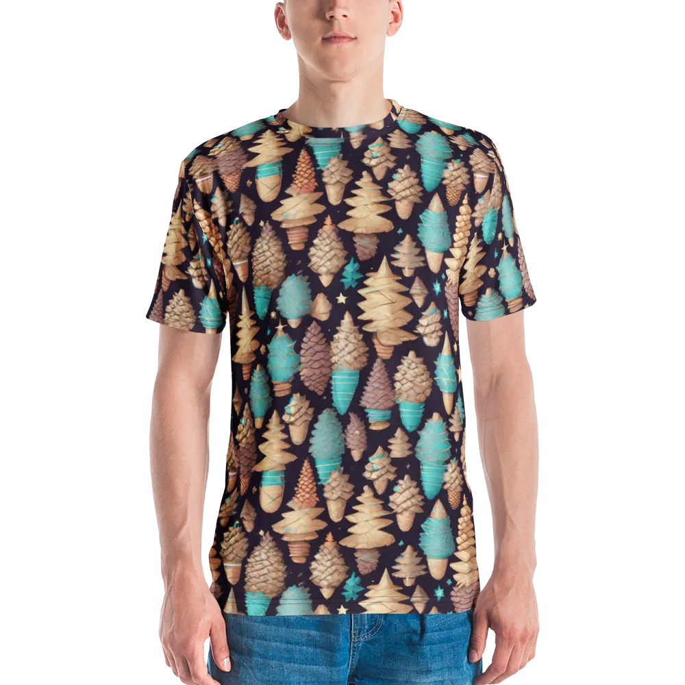 Cosmic Cone Garden on Men's Crew Neck T-Shirt — Front