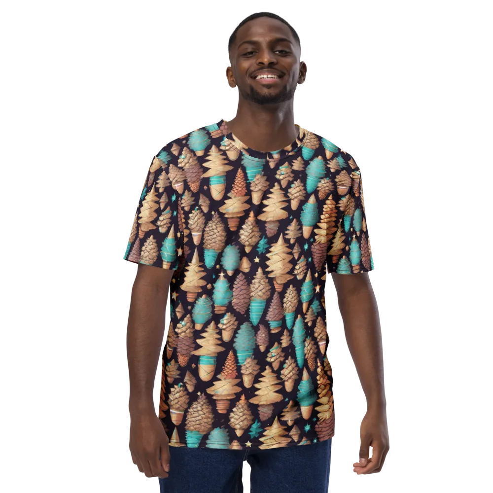 Cosmic Cone Garden on Men's Crew Neck T-Shirt — Front