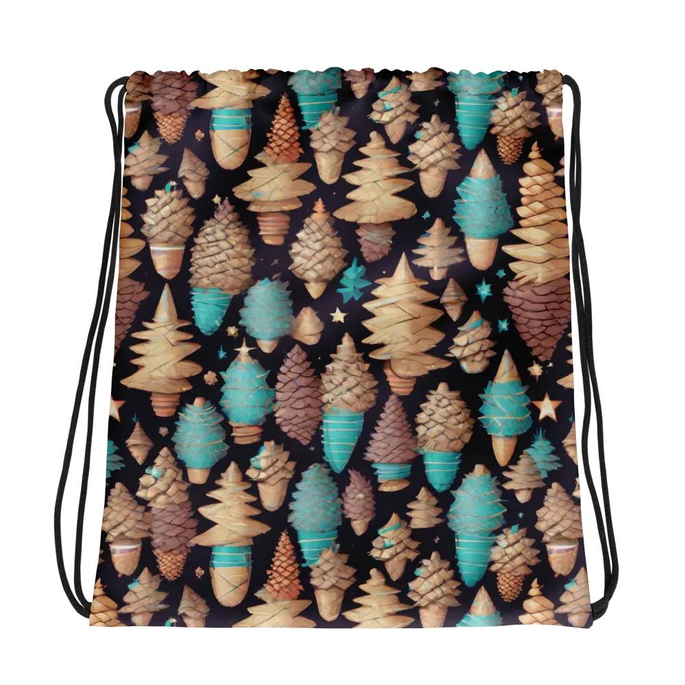 Cosmic Cone Garden on Drawstring Bag — Photo