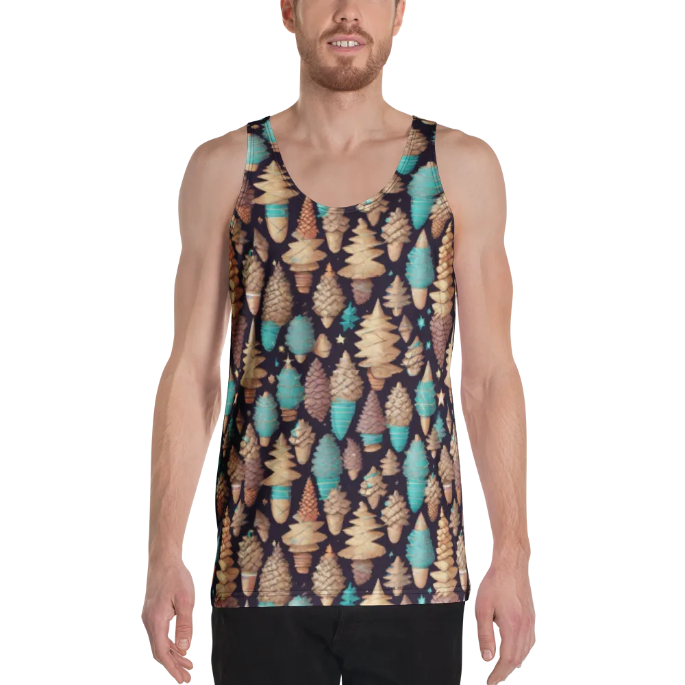 Cosmic Cone Garden on Men's Tank Top — Front
