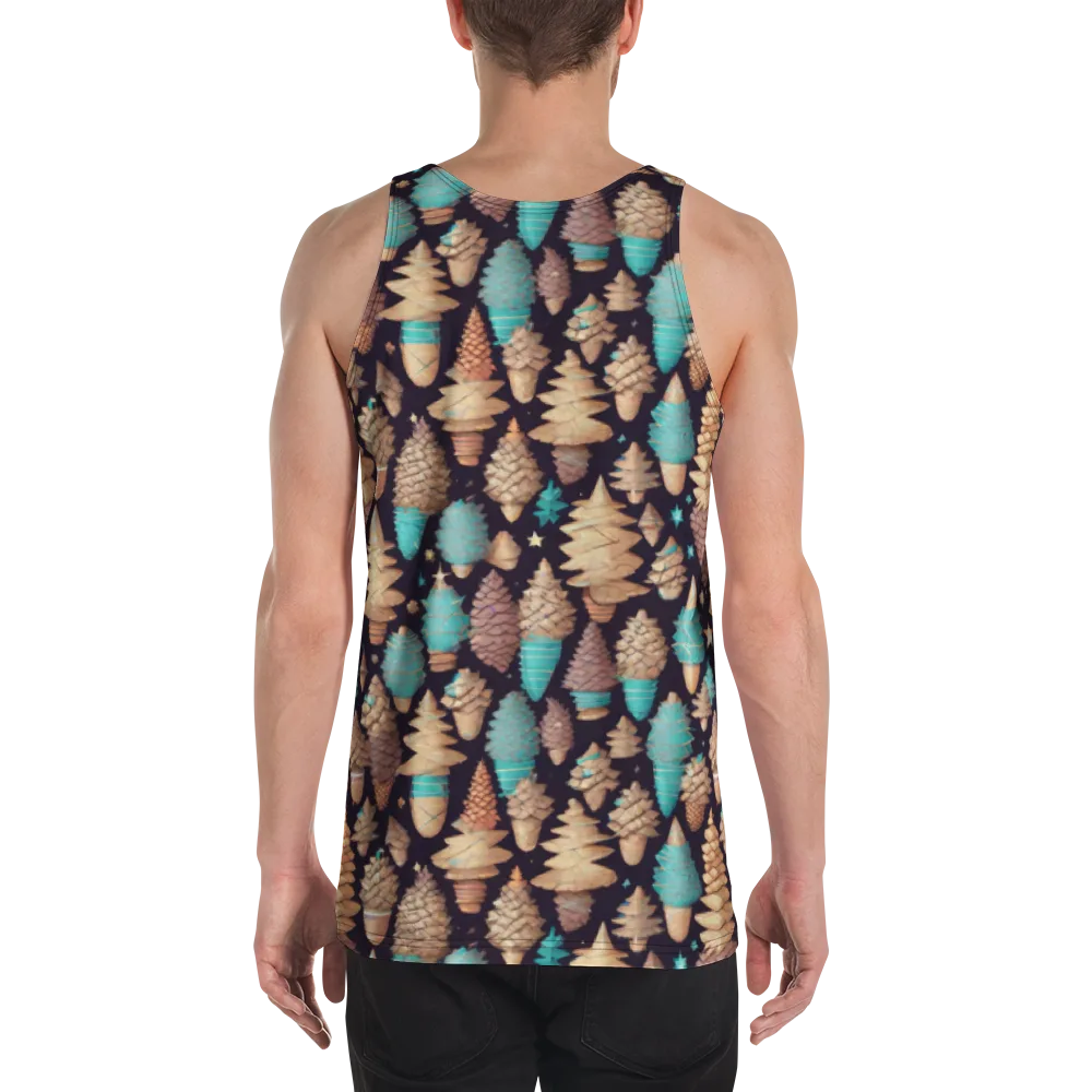 Cosmic Cone Garden on Men's Tank Top — Back