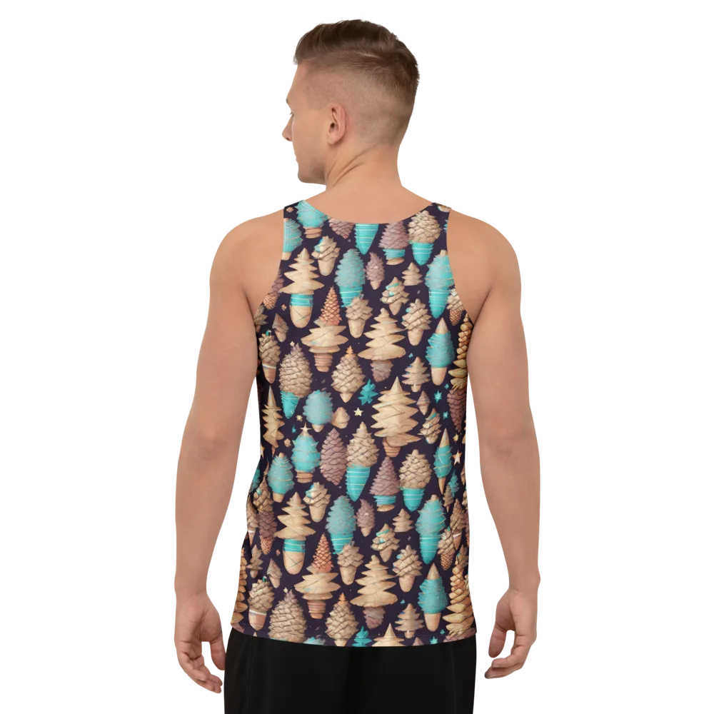Cosmic Cone Garden on Men's Tank Top — Back