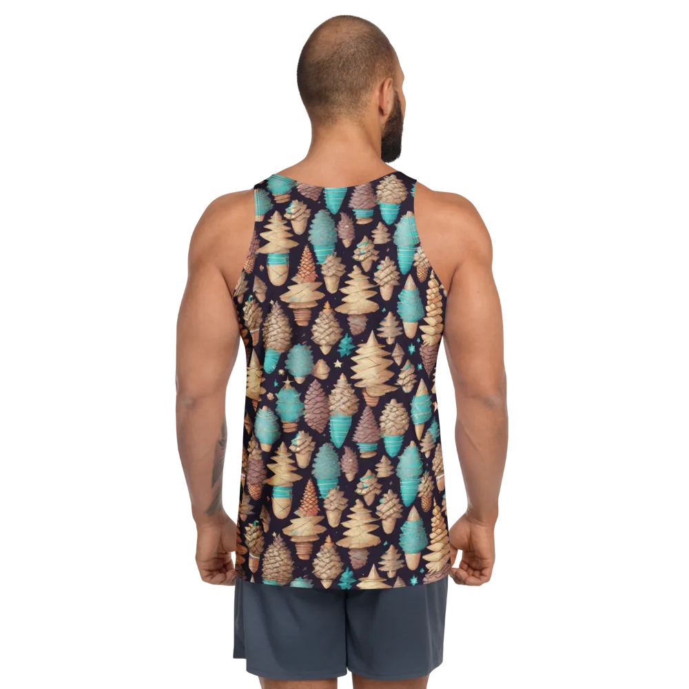 Cosmic Cone Garden on Men's Tank Top — Back