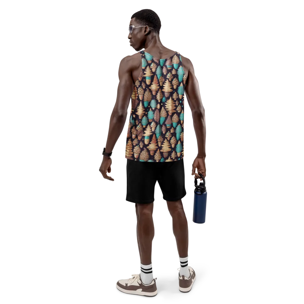 Cosmic Cone Garden on Men's Tank Top — Back