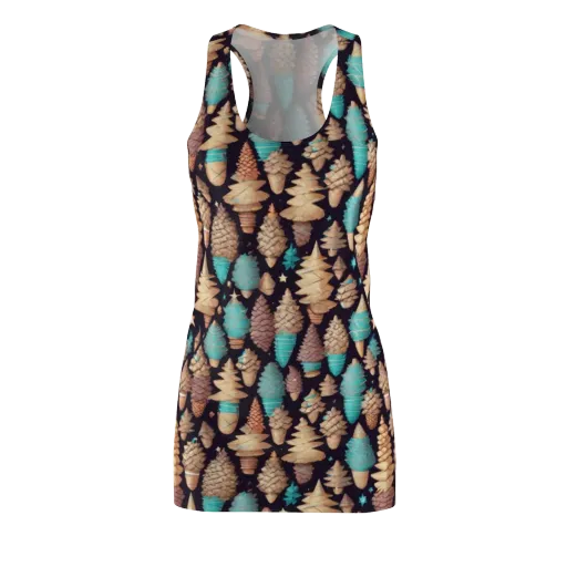 Cosmic Cone Garden on a Racerback Dress