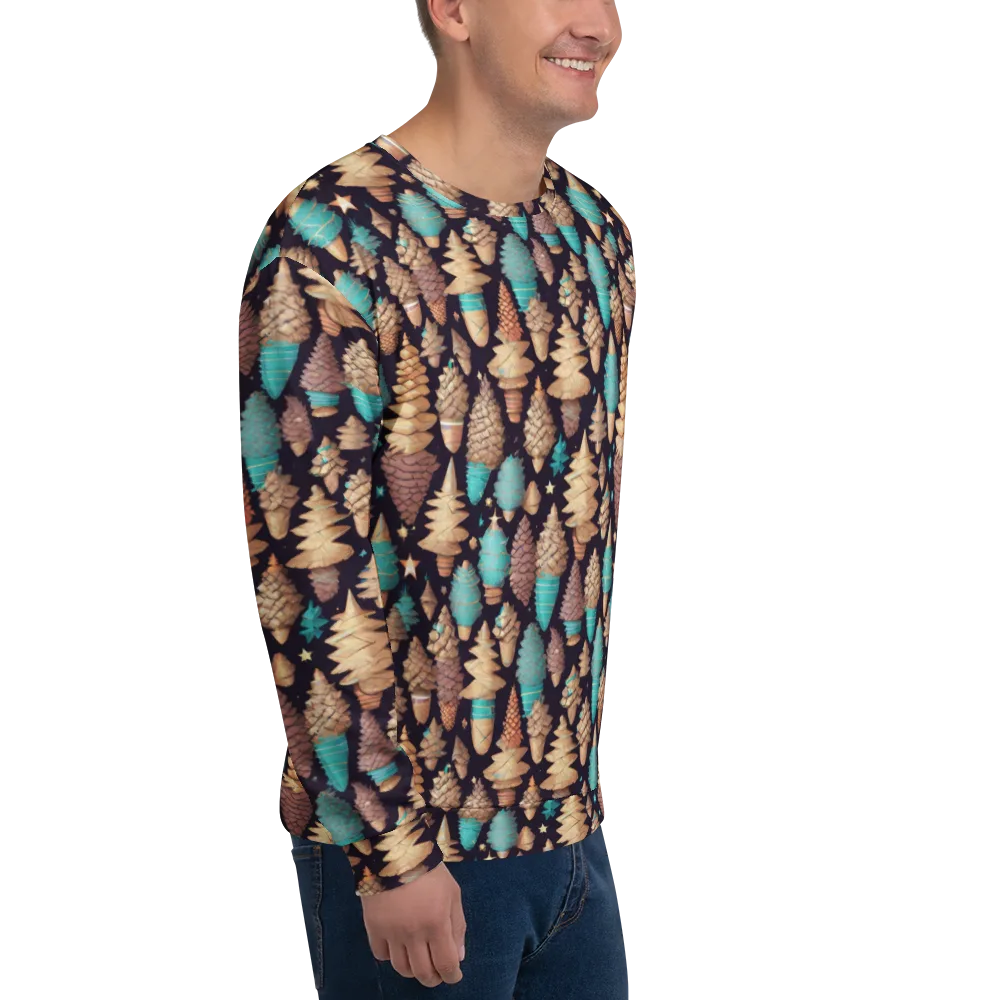 Cosmic Cone Garden on Sweatshirt — Right Front