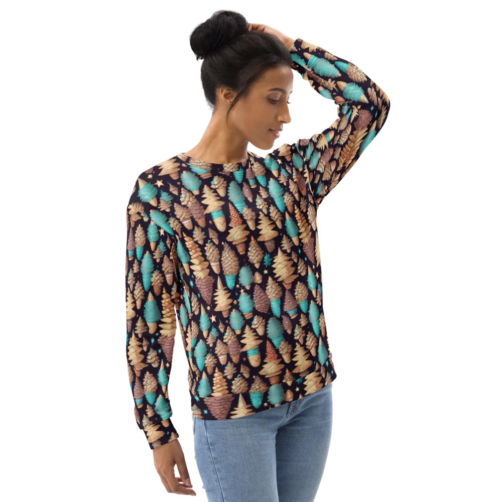 Cosmic Cone Garden on Sweatshirt — Right Front