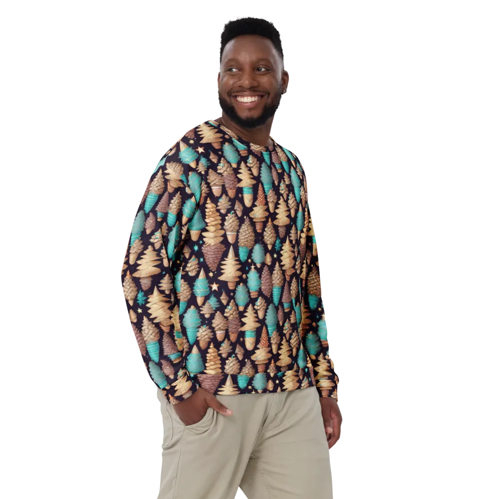 Cosmic Cone Garden on Sweatshirt — Front