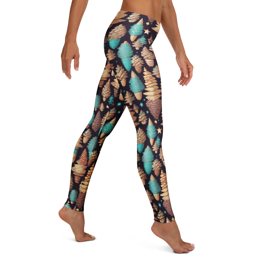 Cosmic Cone Garden on Leggings — Right
