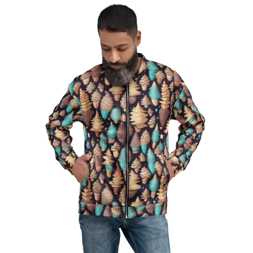 Cosmic Cone Garden on a Bomber Jacket