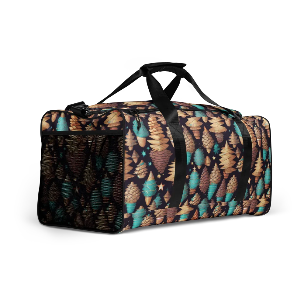 Cosmic Cone Garden on Duffle Bag — Right Front