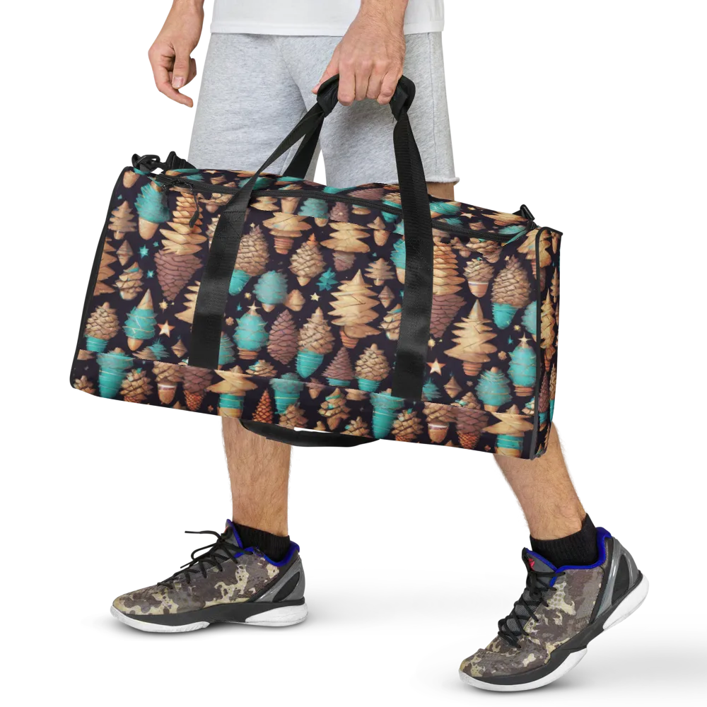 Cosmic Cone Garden on Duffle Bag — Front
