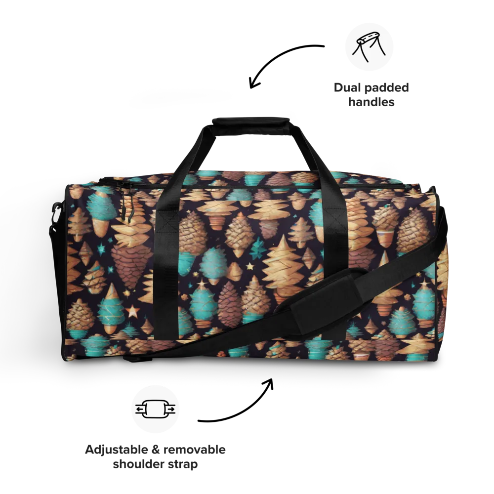 Cosmic Cone Garden on Duffle Bag — Front