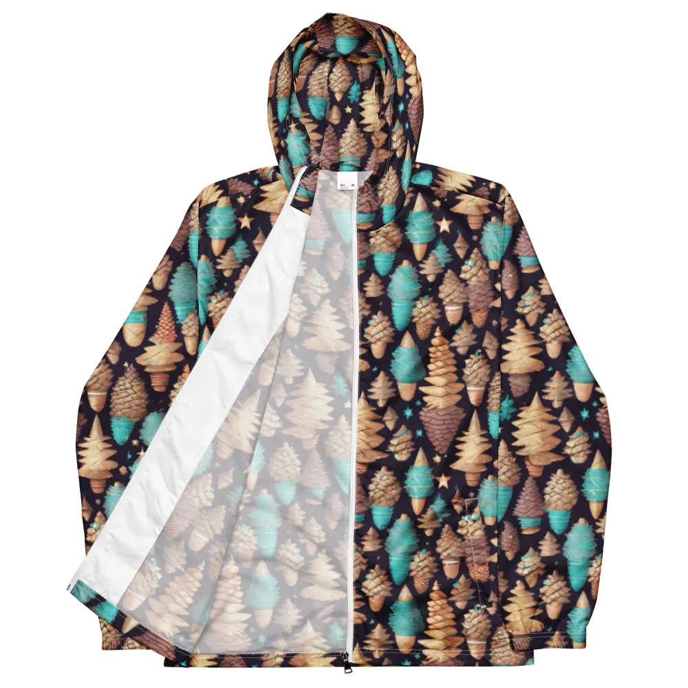 Cosmic Cone Garden on Men's Windbreaker — Front