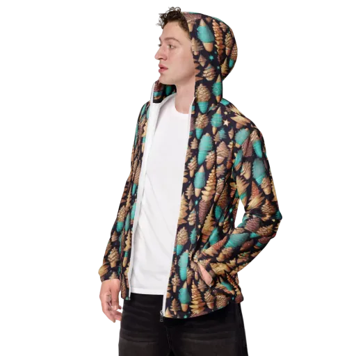 Cosmic Cone Garden on a Men's Windbreaker