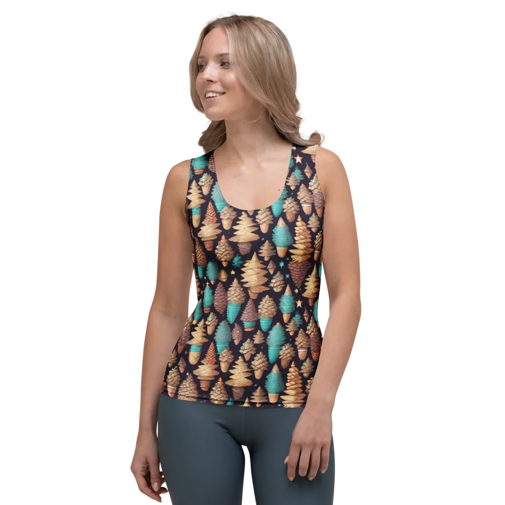 Cosmic Cone Garden on Women's Tank Top — Front