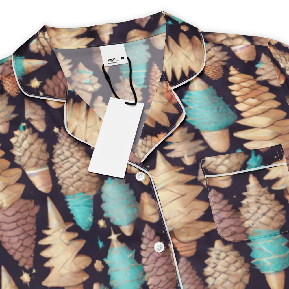 Cosmic Cone Garden on Women's Short Sleeve Pajama Top — Product details
