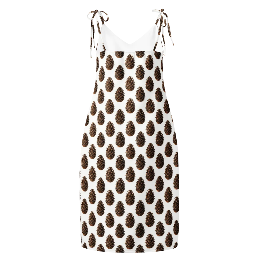 Pinecone Poise on Slip Dress — Back
