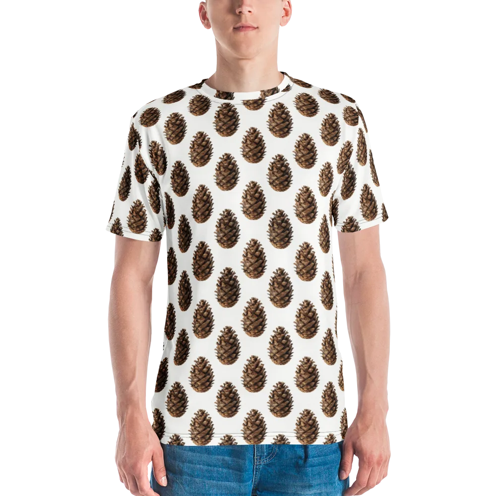 Pinecone Poise on Men's Crew Neck T-Shirt — Front