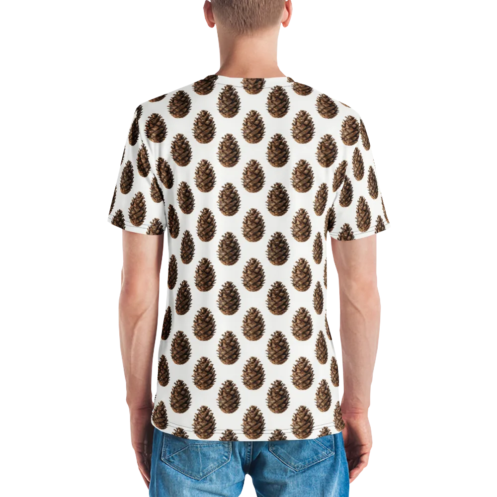 Pinecone Poise on Men's Crew Neck T-Shirt — Back