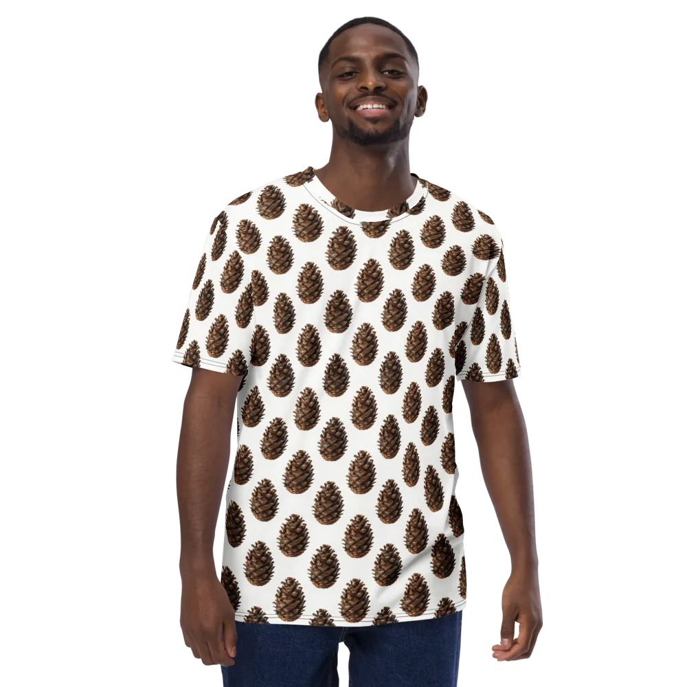 Pinecone Poise on Men's Crew Neck T-Shirt — Front