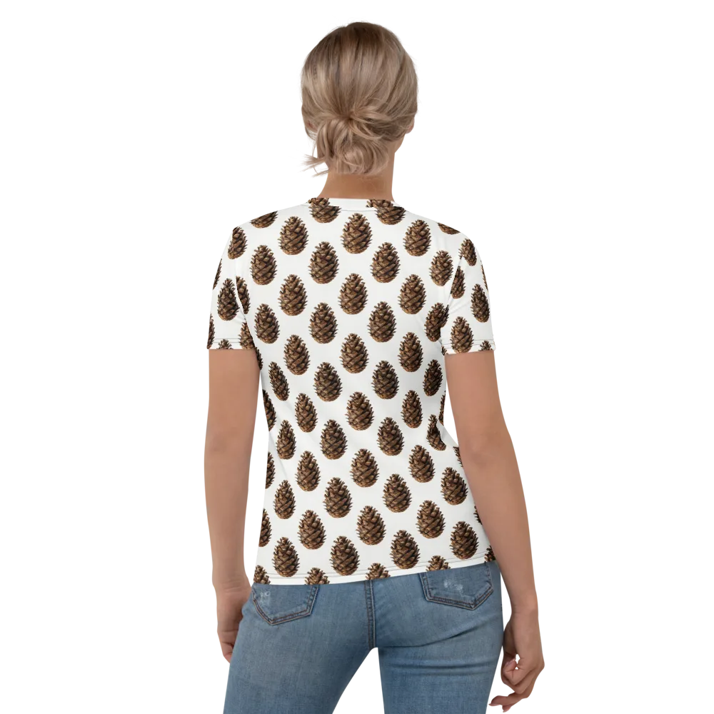 Pinecone Poise on Women's Crew Neck T-Shirt — Back