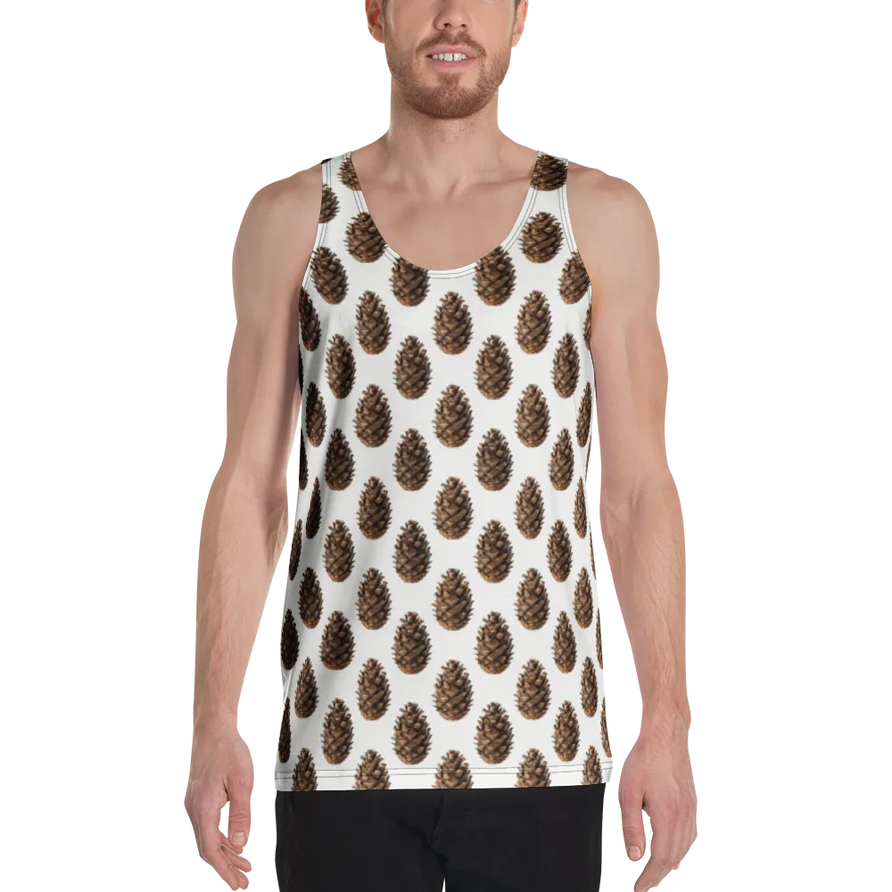 Pinecone Poise on Men's Tank Top — Front