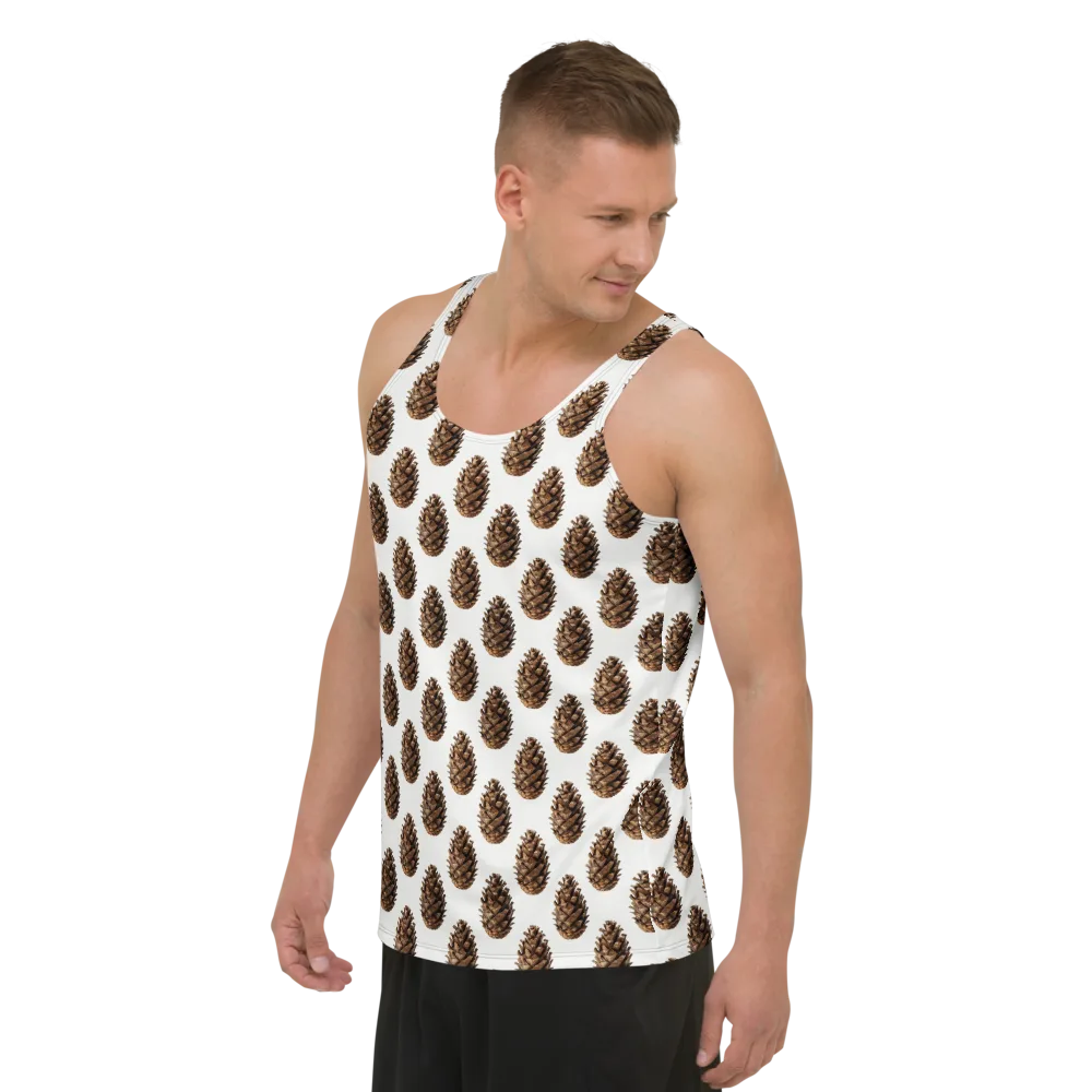 Pinecone Poise on Men's Tank Top — Left Front