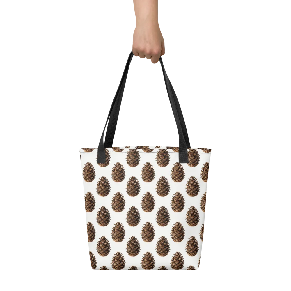 Pinecone Poise on Tote Bag — Front