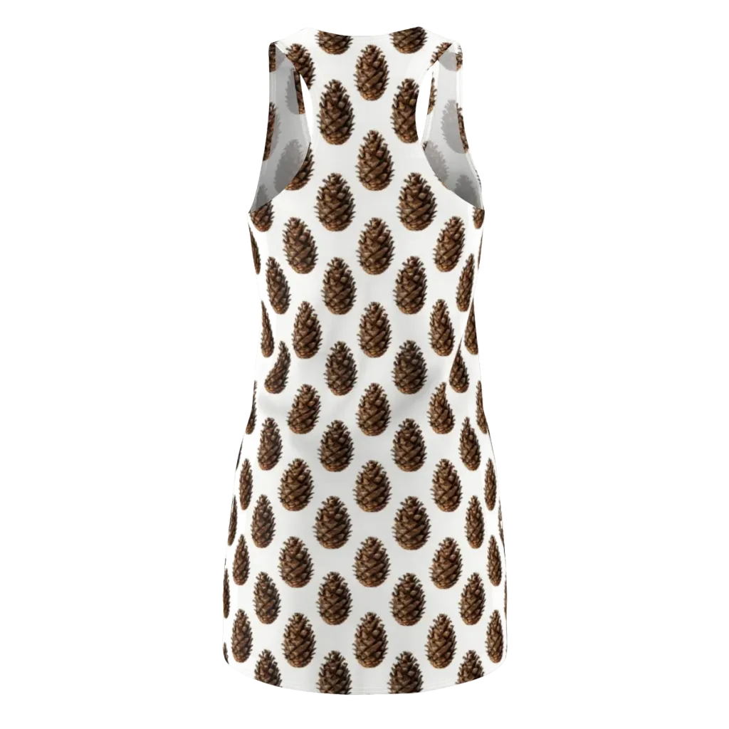 Pinecone Poise on Racerback Dress — Back