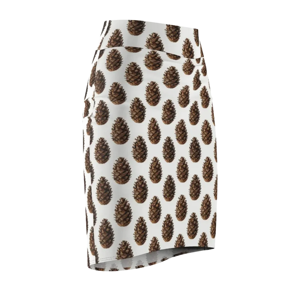 Pinecone Poise on Pencil Skirt — Front Side