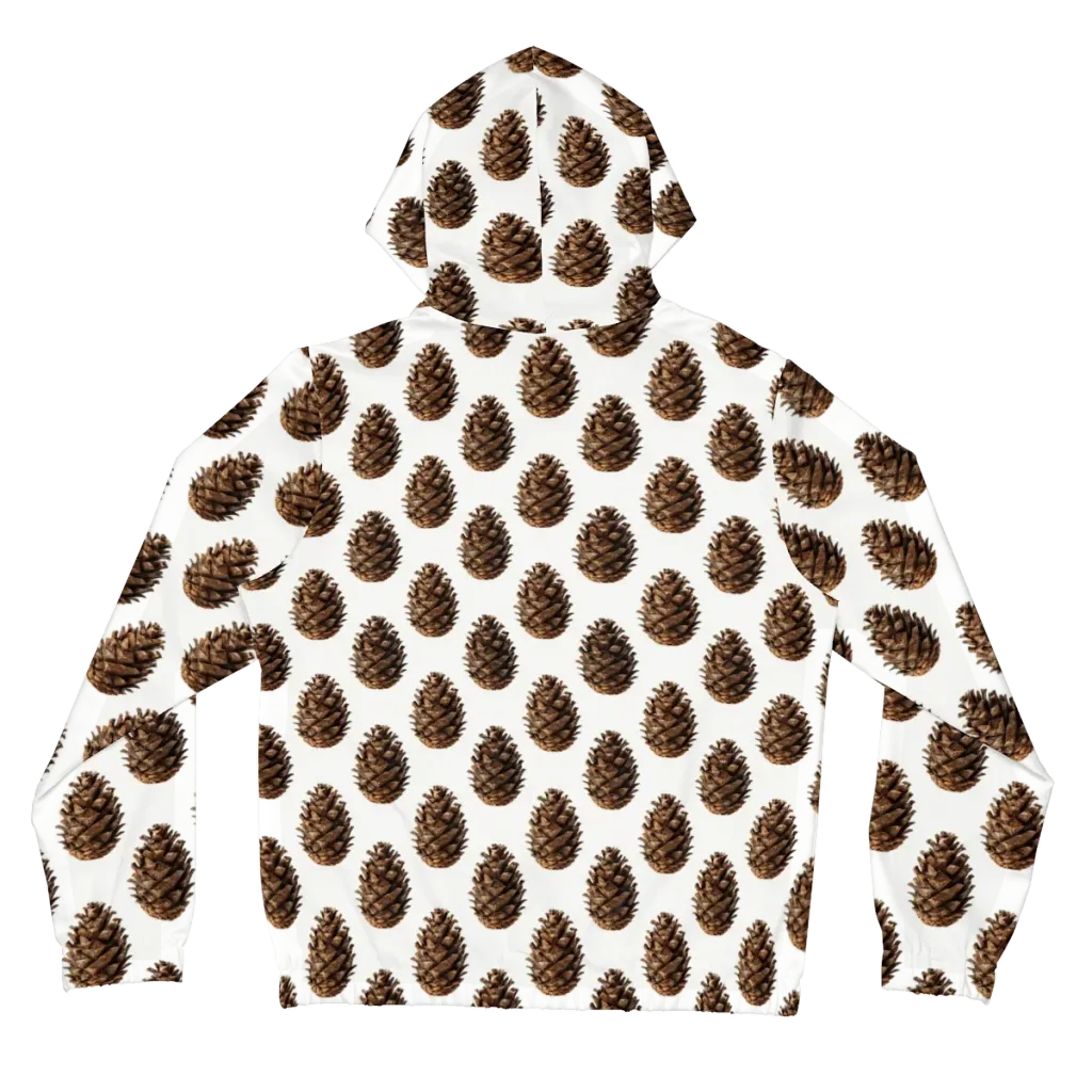 Pinecone Poise on Women's Full-Zip Hoodie — Back