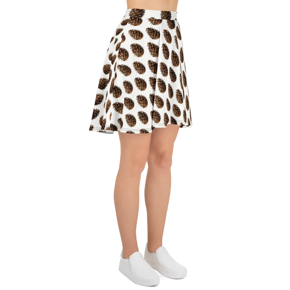 Pinecone Poise on Skater Skirt — Right