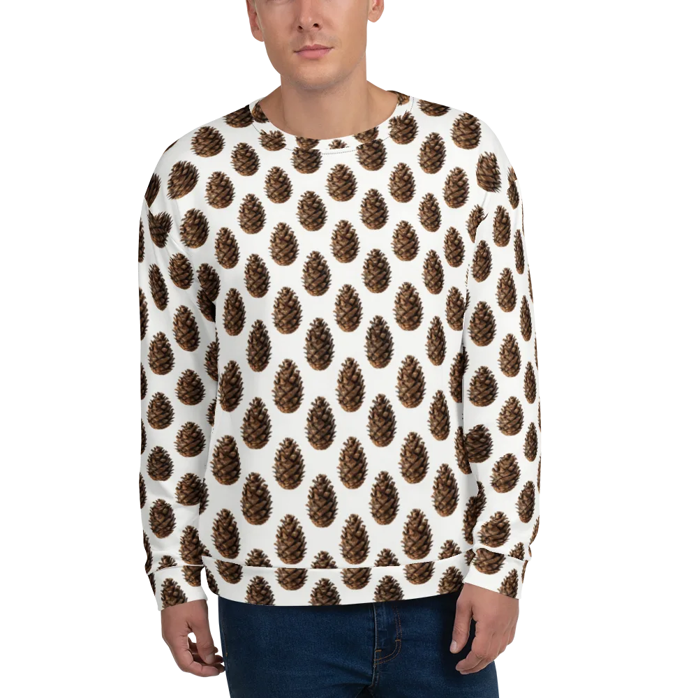 Pinecone Poise on Sweatshirt — Front