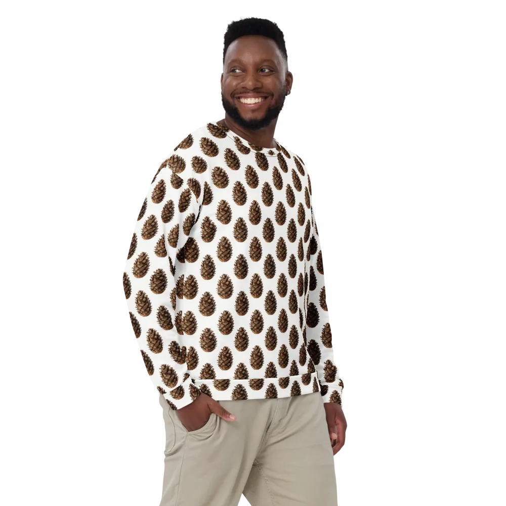 Pinecone Poise on Sweatshirt — Front