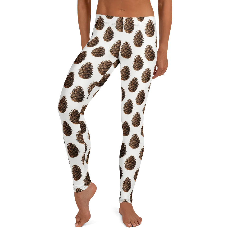Pinecone Poise on Leggings — Front