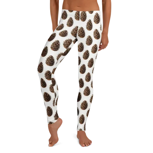 Pinecone Poise on a Leggings