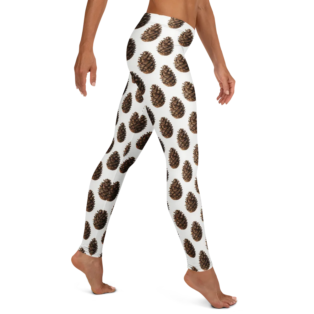 Pinecone Poise on Leggings — Right