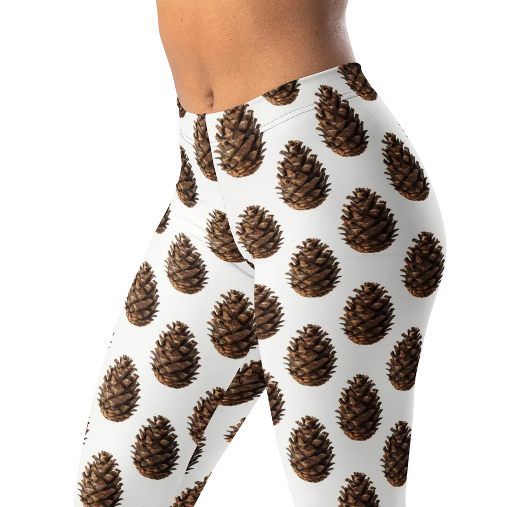 Pinecone Poise on Leggings — Left Front