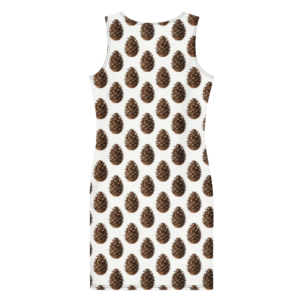 Pinecone Poise on Bodycon Dress — Back