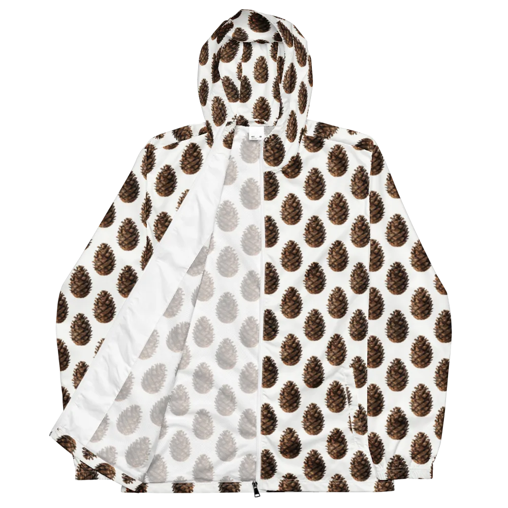 Pinecone Poise on Men's Windbreaker — Front
