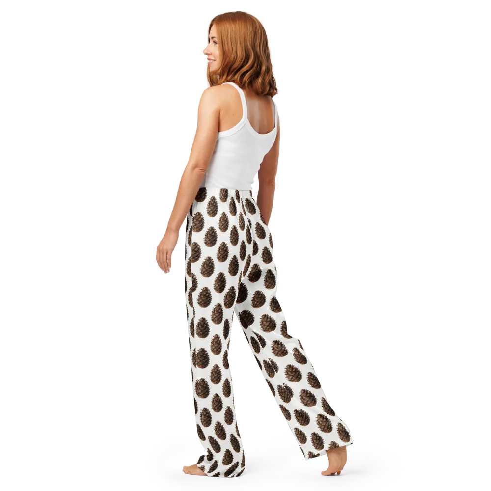 Pinecone Poise on Women's Pajama Pants — Back