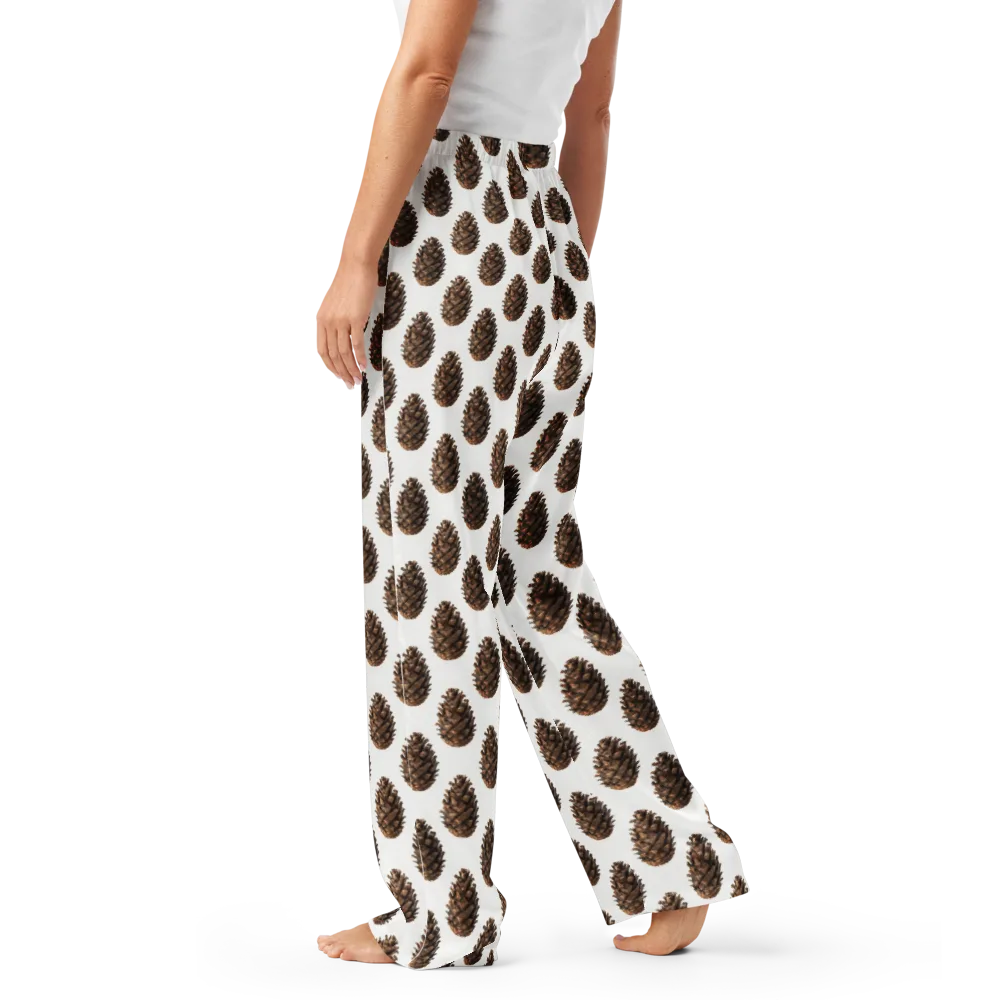 Pinecone Poise on Women's Pajama Pants — Left